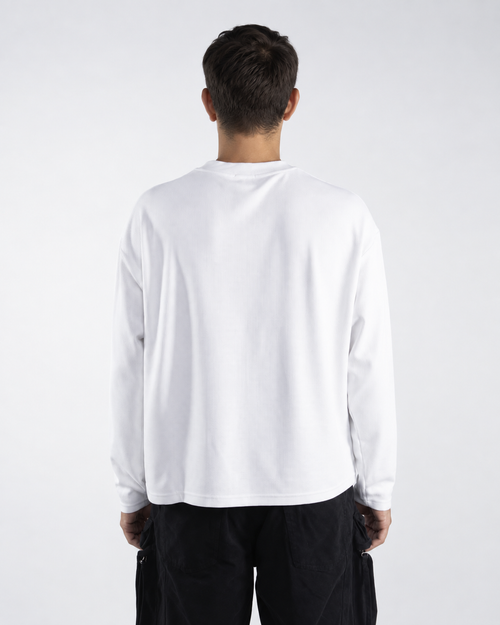 Waffle Long Sleeve Blanco 220 GSM