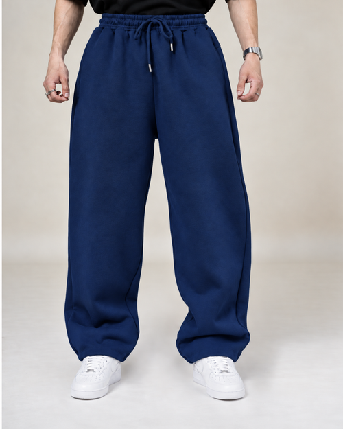 Jogger Wide Leg Azul Francia 420 GSM Saints Blanks