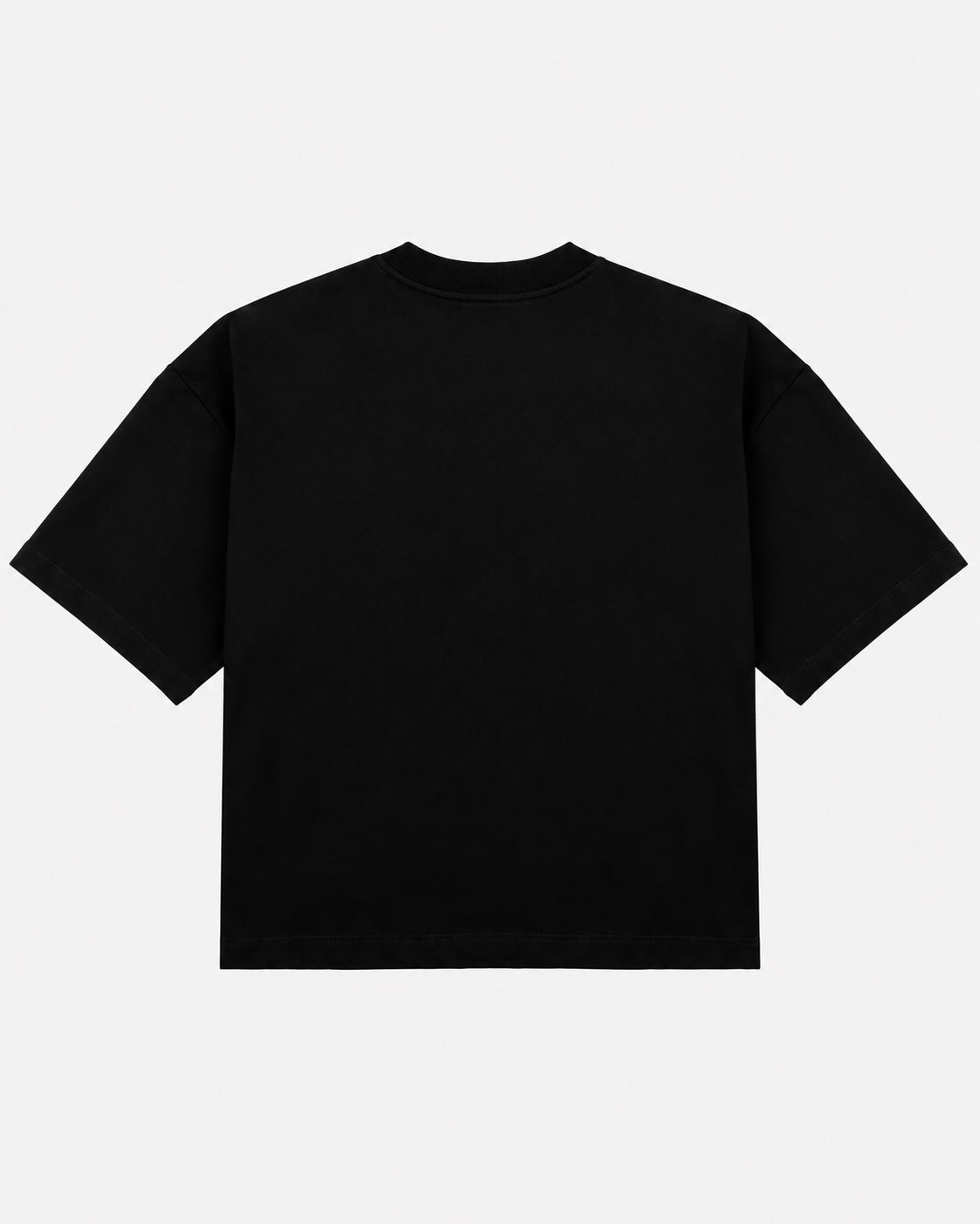 Polera Boxy Fit Negra 220 GSM - producto