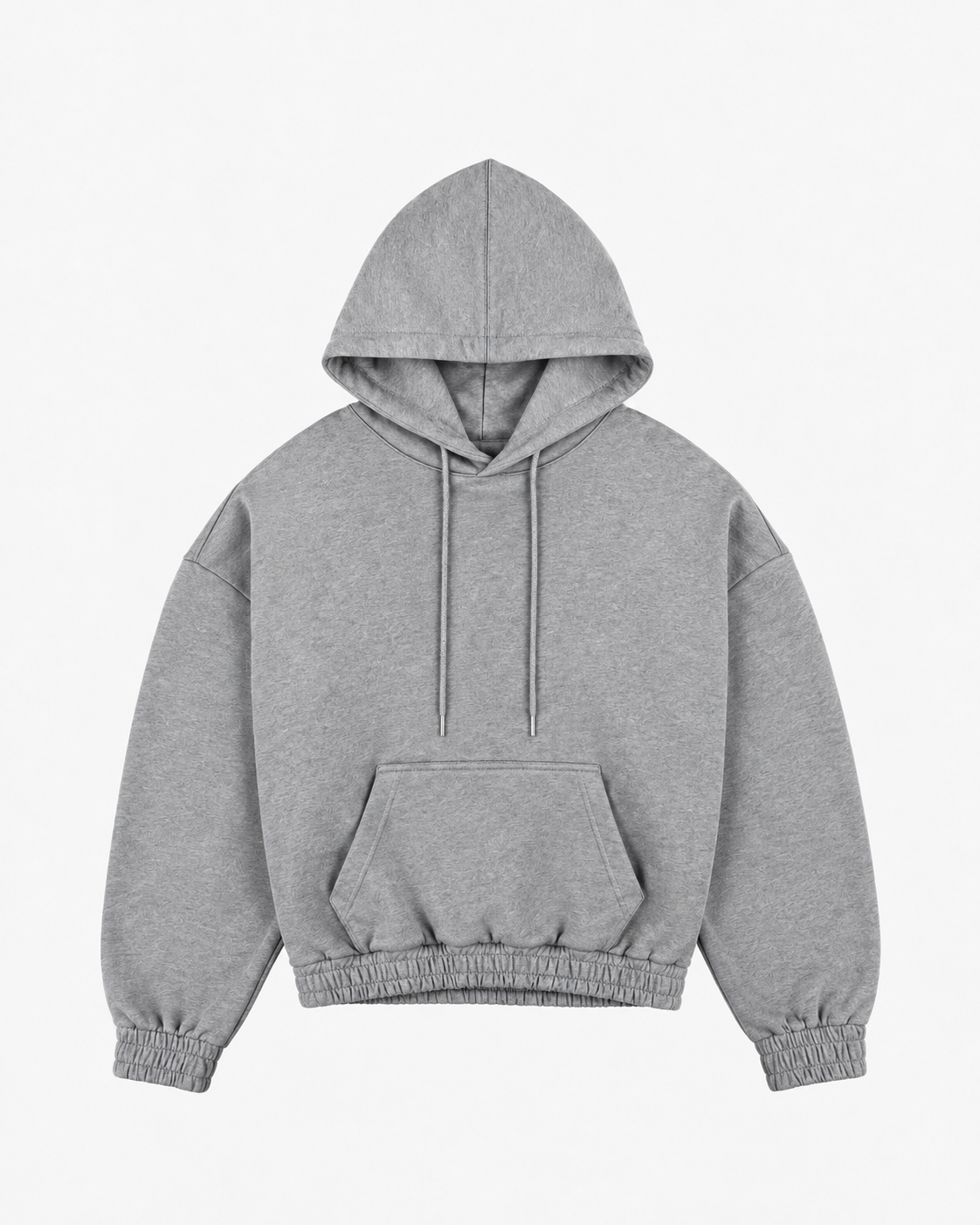 Polerón Oversize Gris Melange 420 GSM - producto